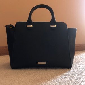 Rebecca Minkoff black leather purse.